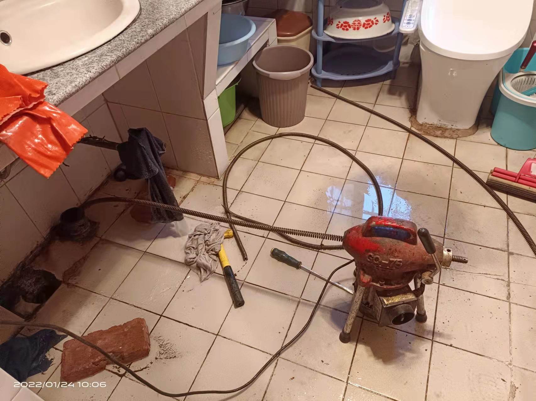 儋州疏通厨房下水道，地漏疏通